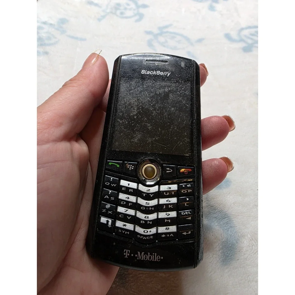 BlackBerry Pearl 8100 T-Mobile Black Vintage Smartphone‎ for Parts Repair